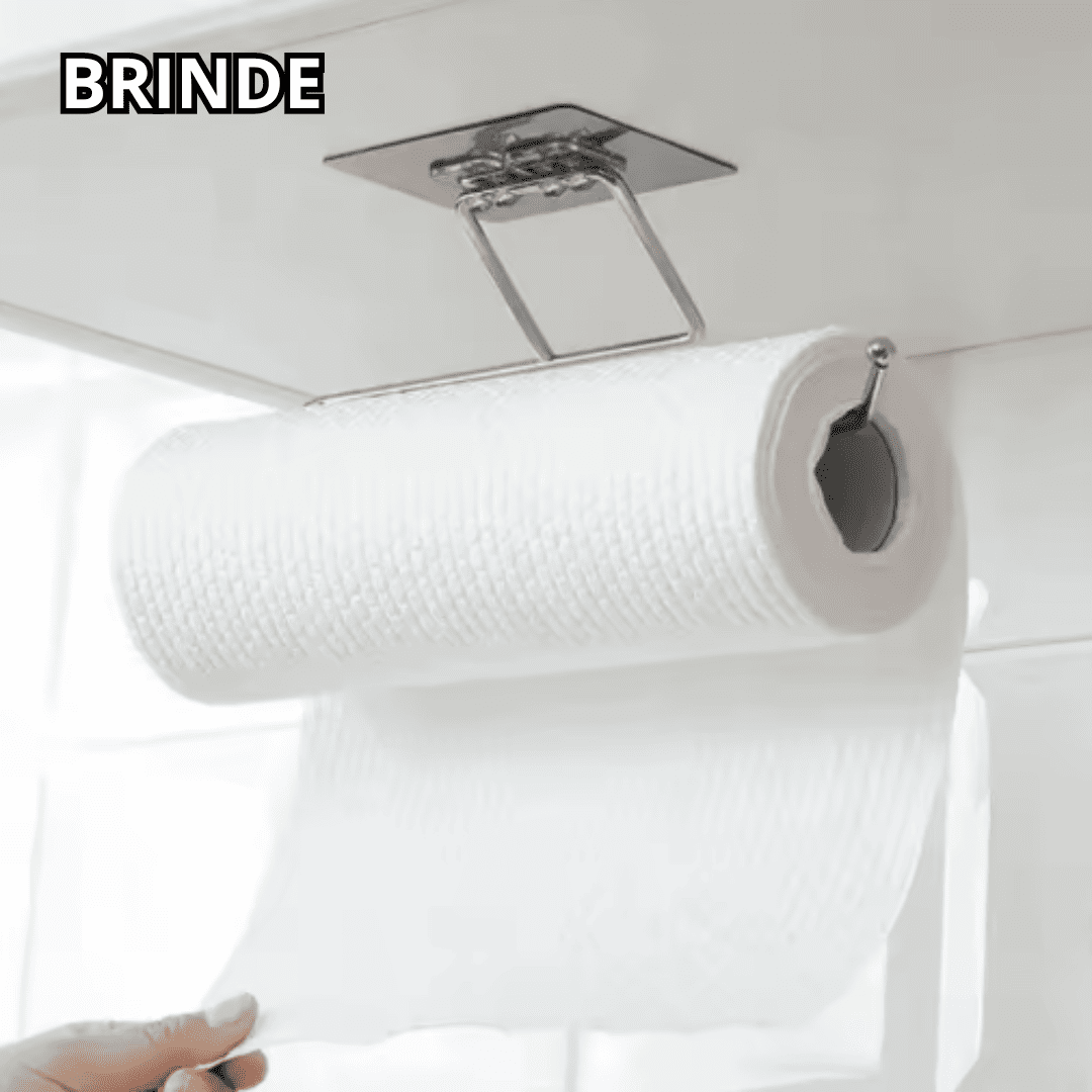 Prateleira magnética para organizar a cozinha - Compre 1 Leve 2 + Suporte de toalha de brinde - SOMENTE HOJE