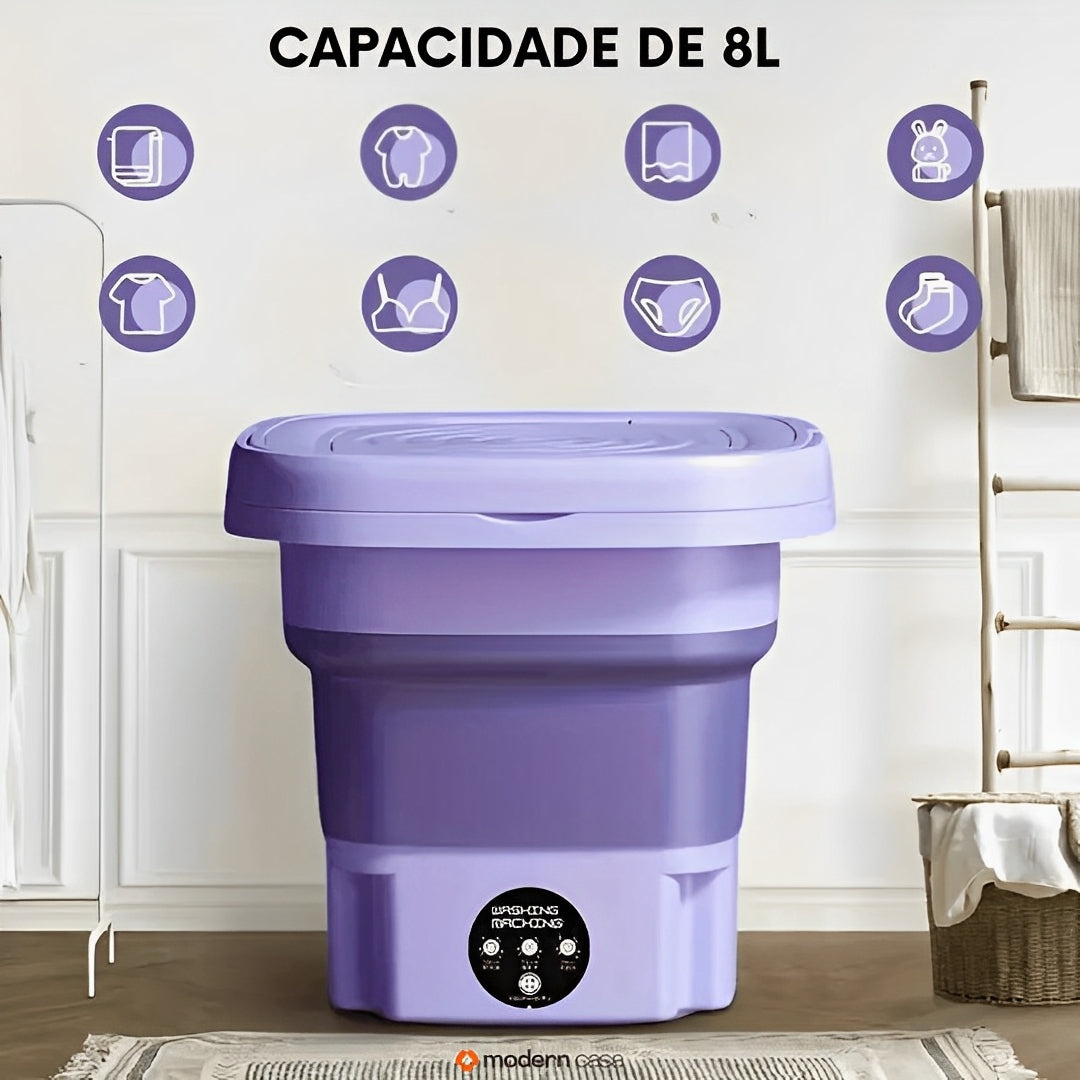 Mini Máquina de Lavar - Lava & Centrifuga 110-220V