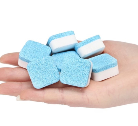 Pastilhas de Limpeza Profunda para Máquina de Lavar (Kit com 6 ou 10 pastilhas)