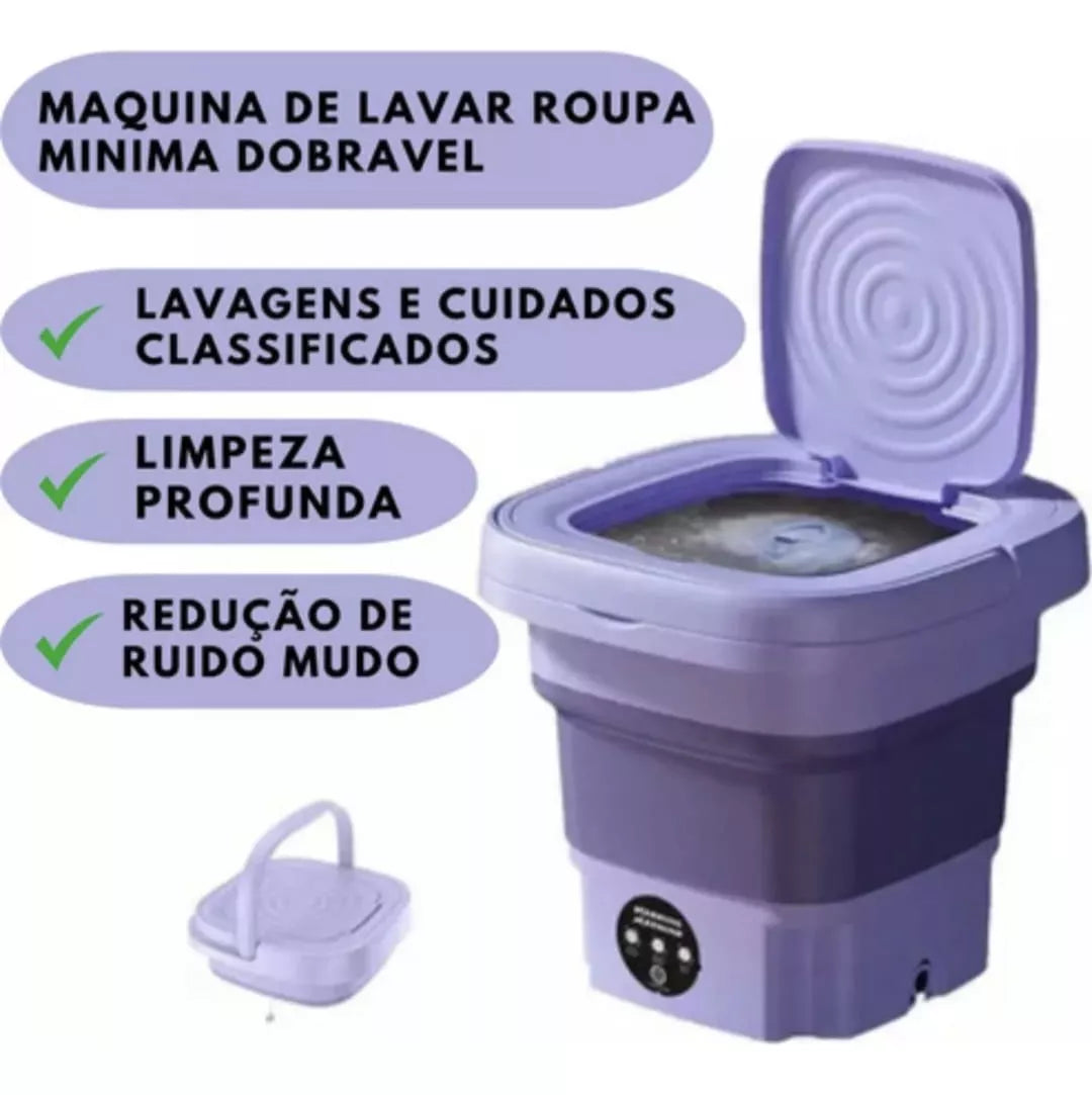 Mini Máquina de Lavar - Lava & Centrifuga 110-220V
