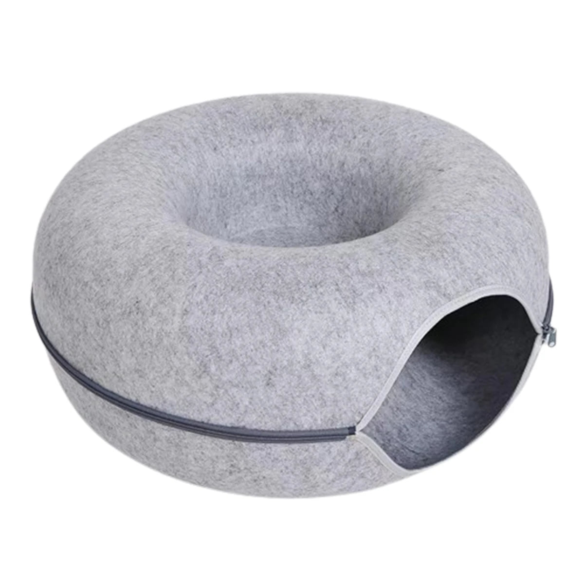 Cama Donut em Feltro para Gatos