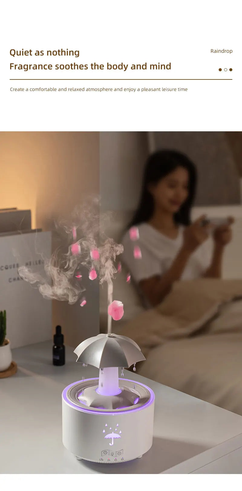 Umidificador Nuvem Chuva