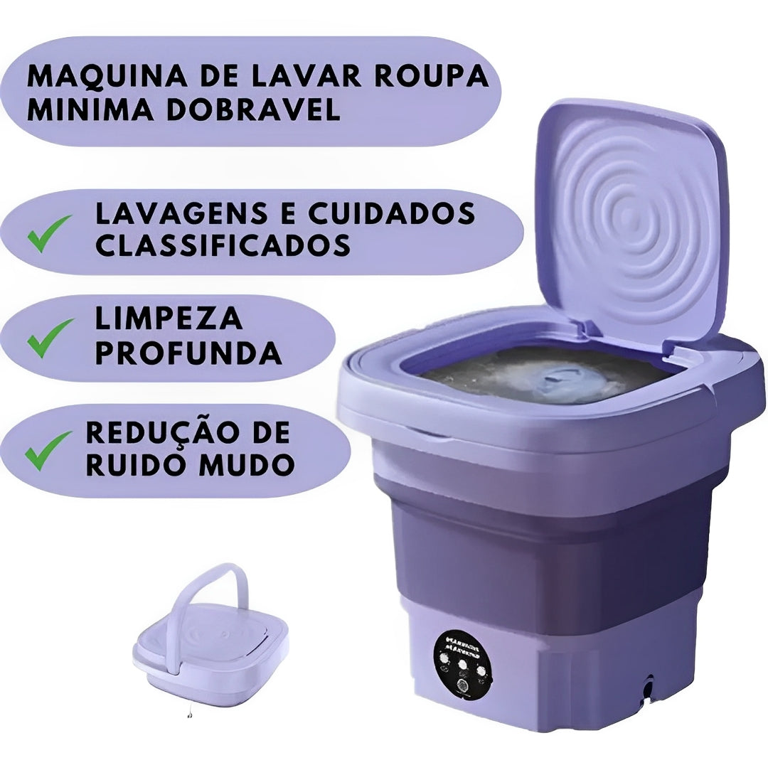 Mini Máquina de Lavar - Lava & Centrifuga 110-220V