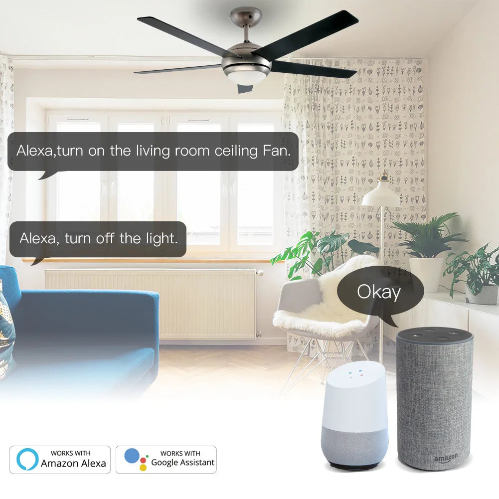 Moes WiFi + RF Smart Ceiling Fan