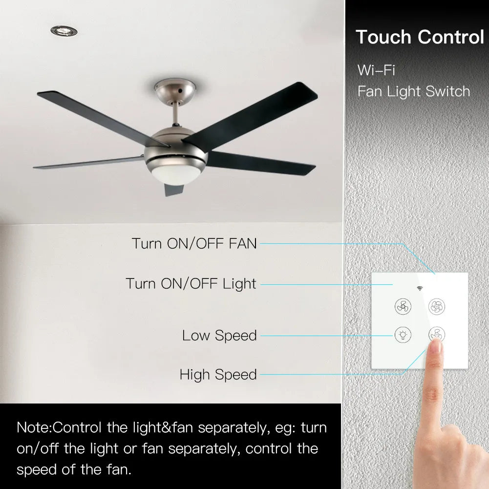 Moes WiFi + RF Smart Ceiling Fan