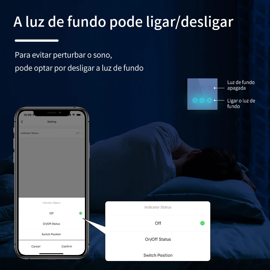 Interruptor Inteligente - Teclas Touch