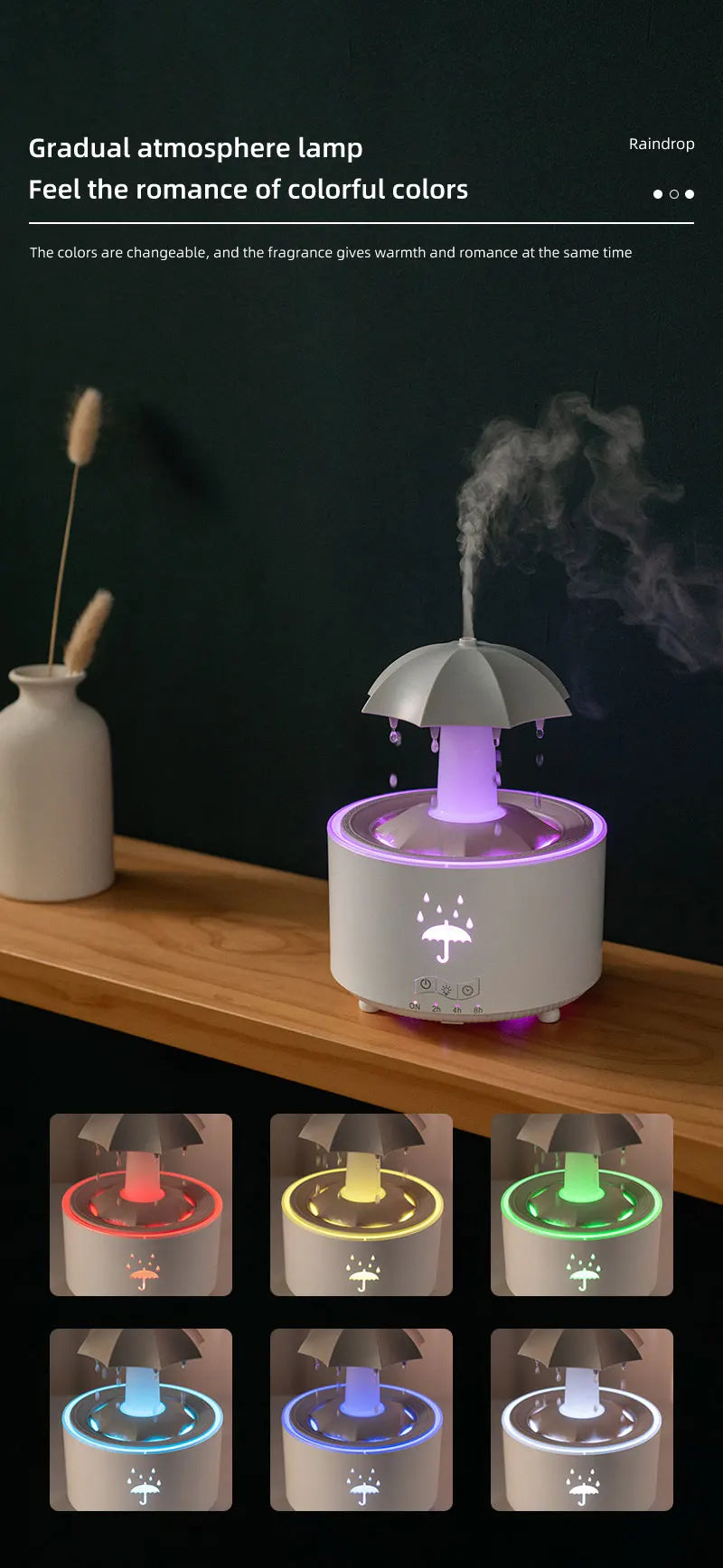Umidificador Nuvem Chuva