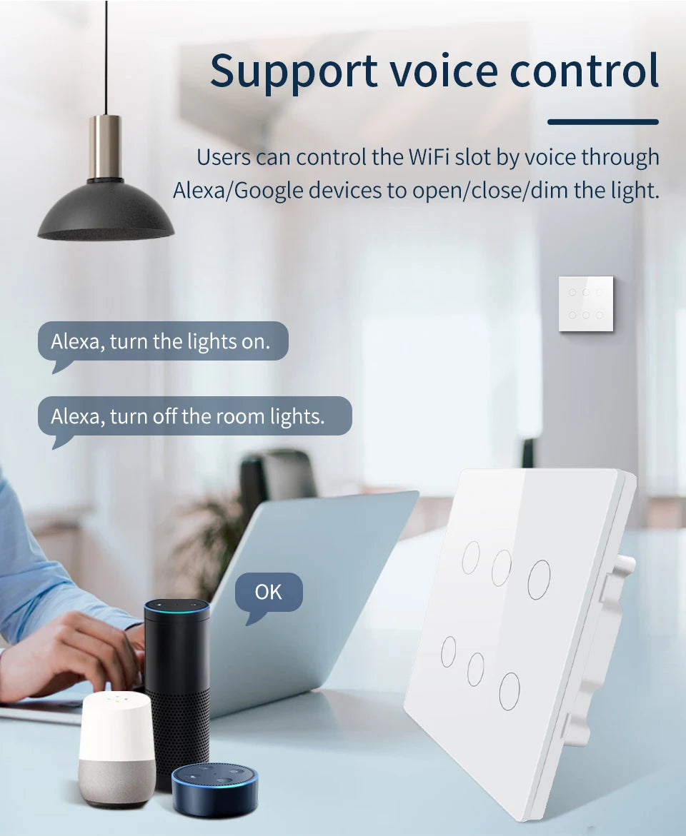 Interruptor Inteligente - Teclas Touch