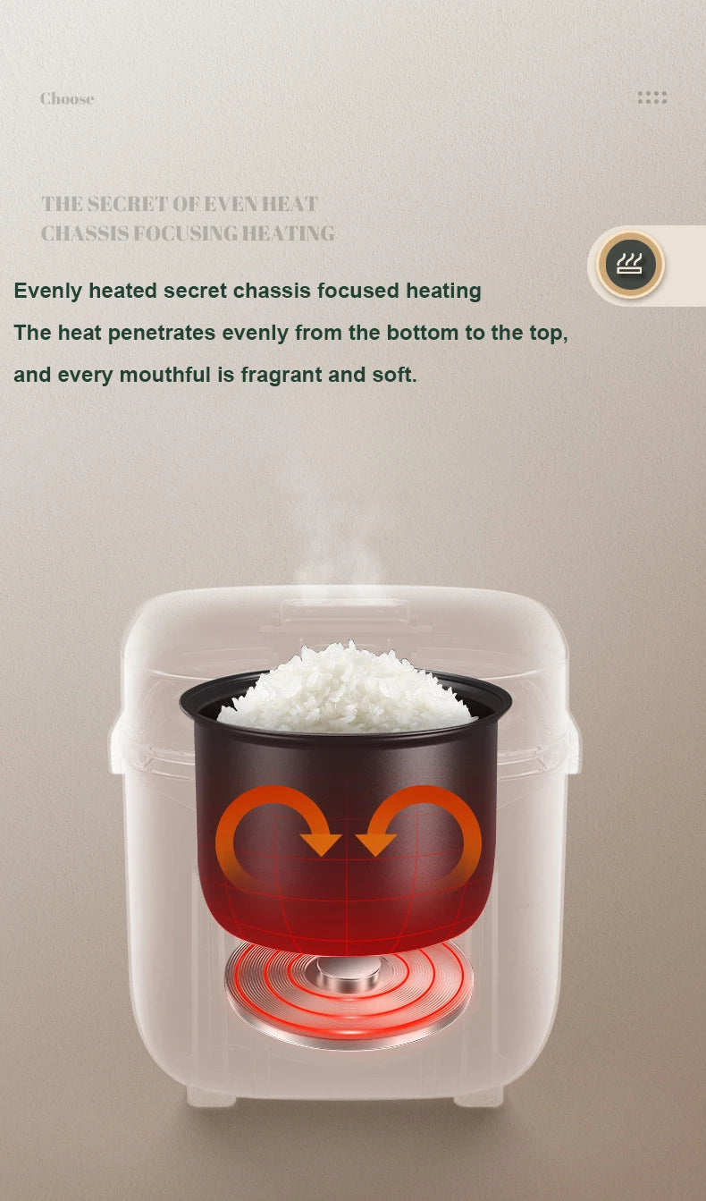 Mini Panela Elétrica de Arroz 1,2L