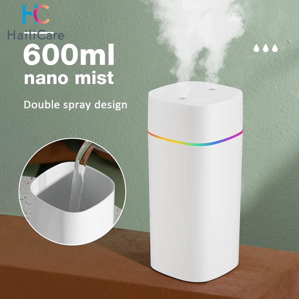 Umidificador de Ar Portátil USB 600ml