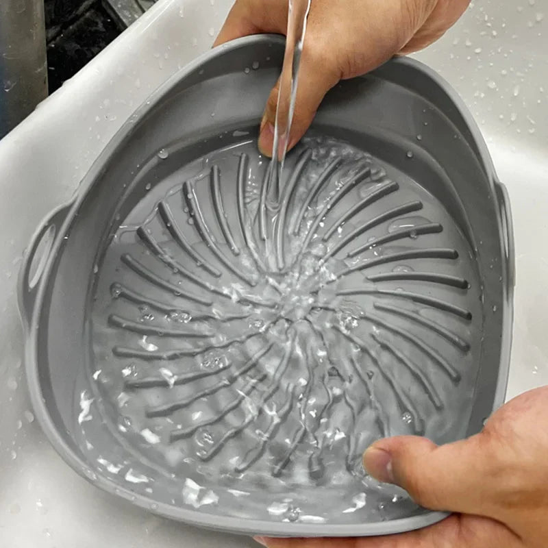 Cesto de Silicone Dobrável para Air Fryer