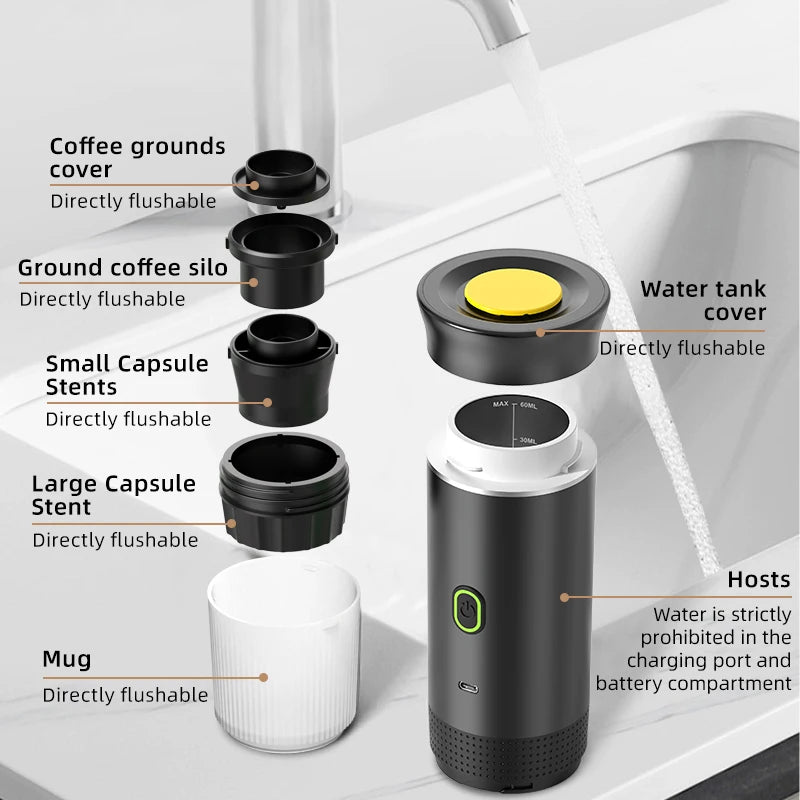 Máquina de Café Portátil 3 em 1