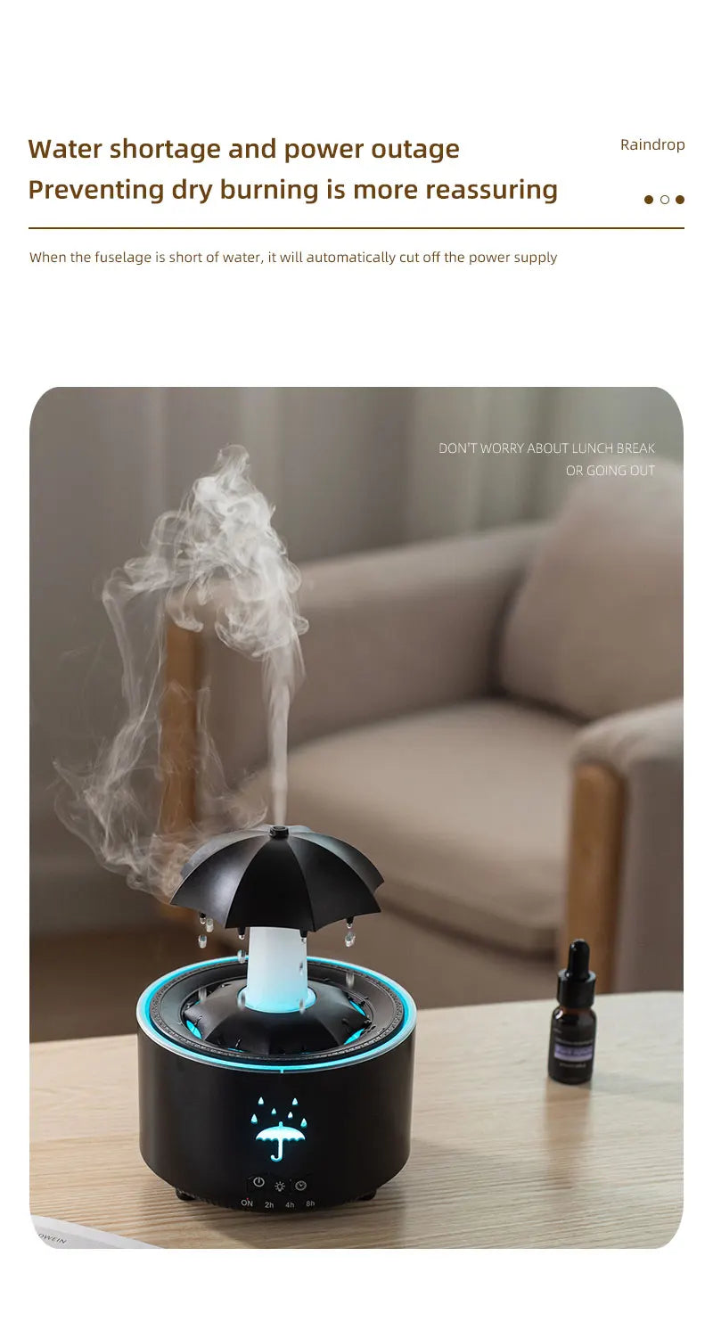 Umidificador Nuvem Chuva