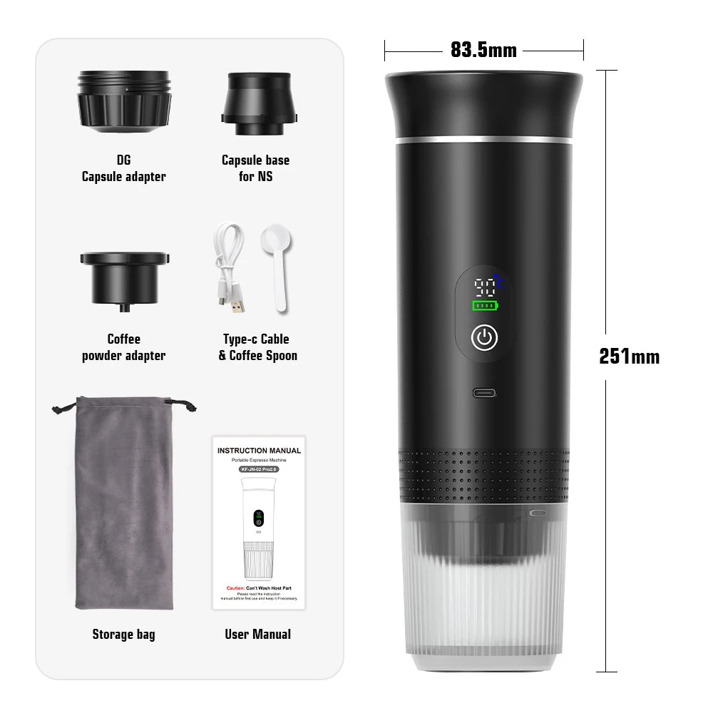 Máquina de Café Portátil 3 em 1
