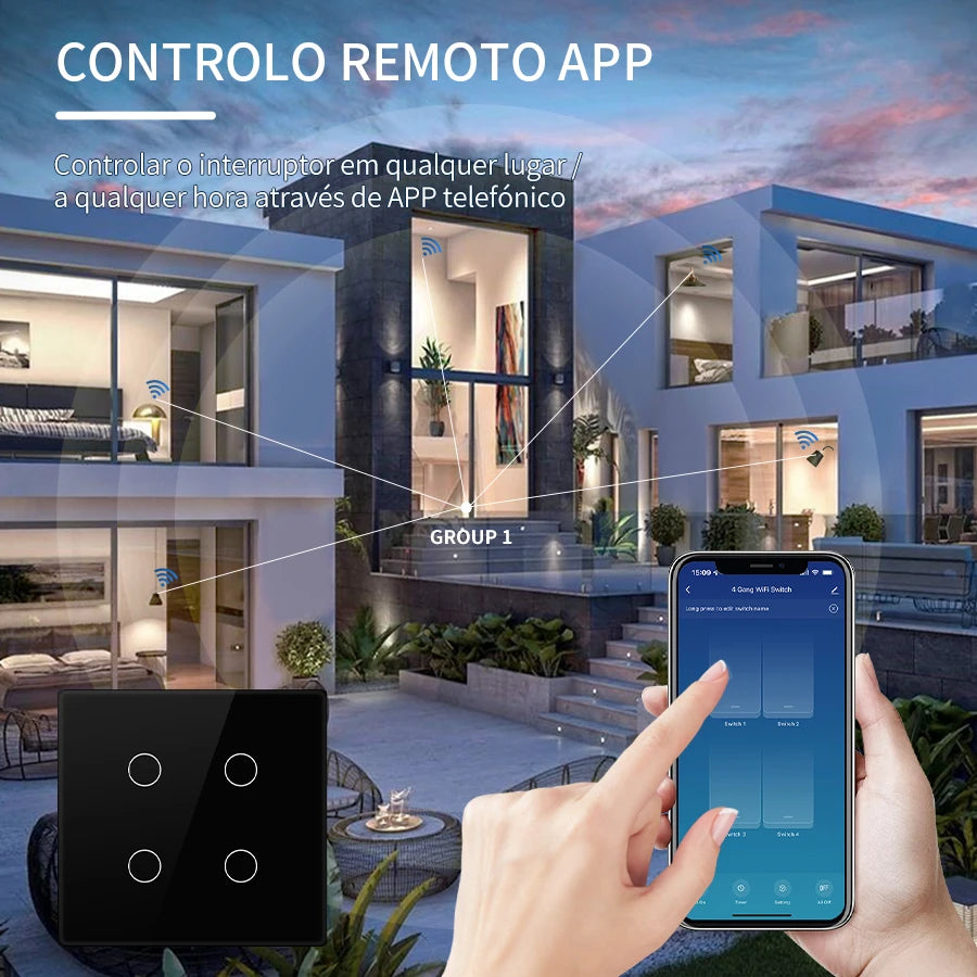 Interruptor Inteligente - Teclas Touch