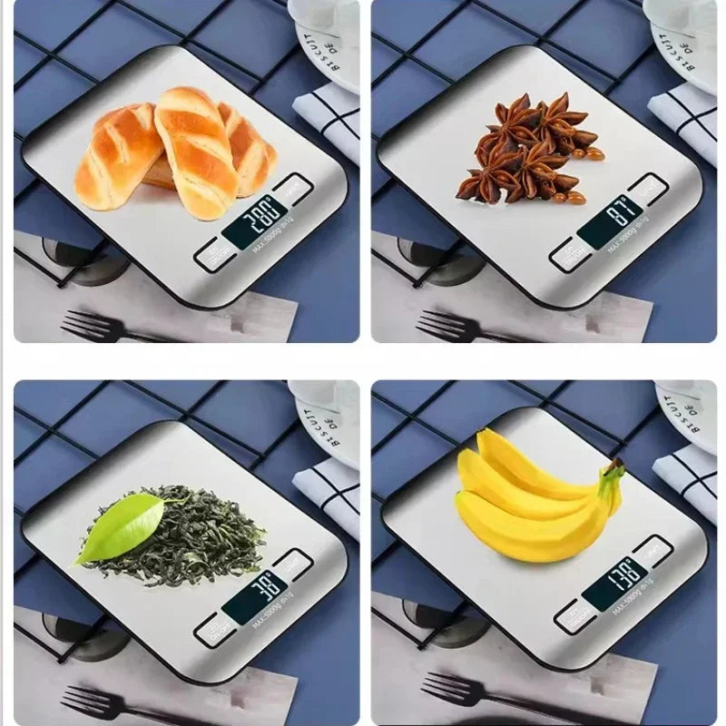Balança Digital de Cozinha Inox com Display LED