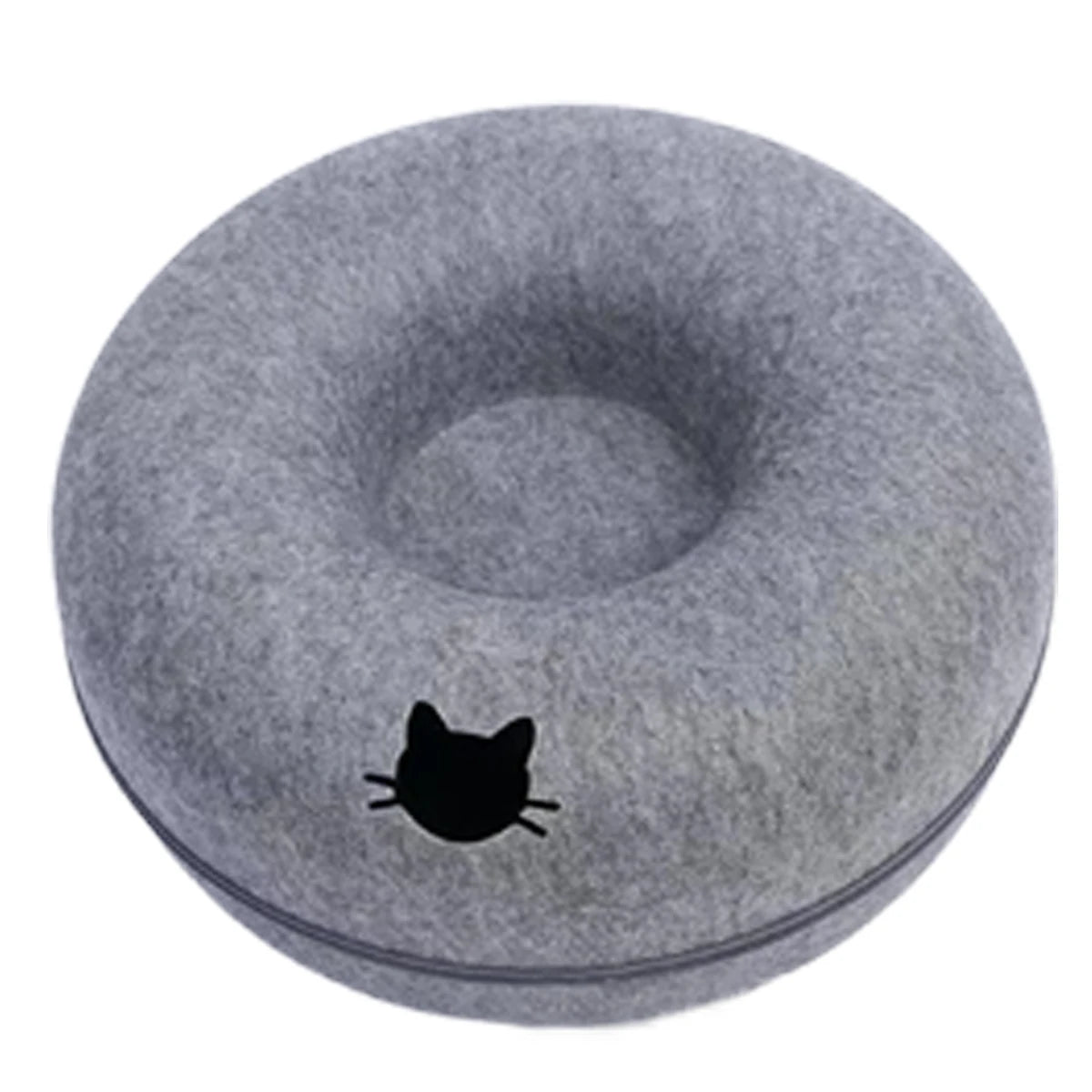 Cama Donut em Feltro para Gatos