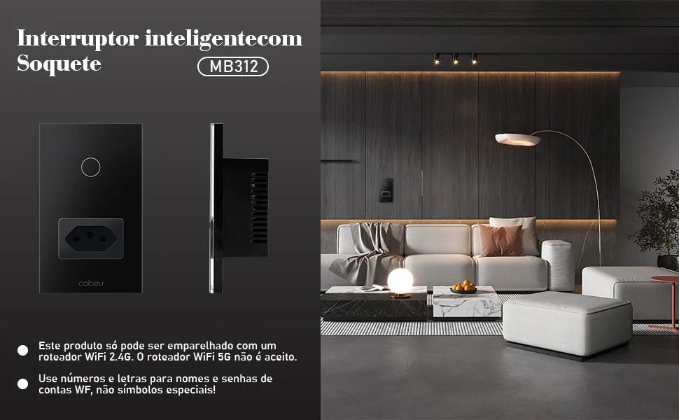 Interruptor Inteligente, Wi-Fi, Touch