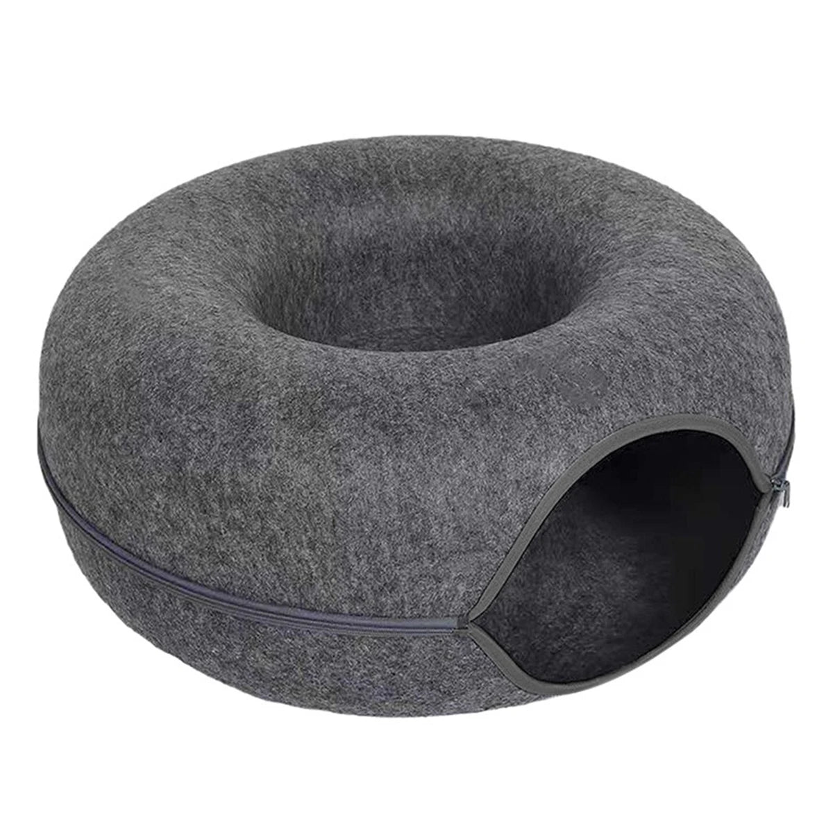 Cama Donut em Feltro para Gatos