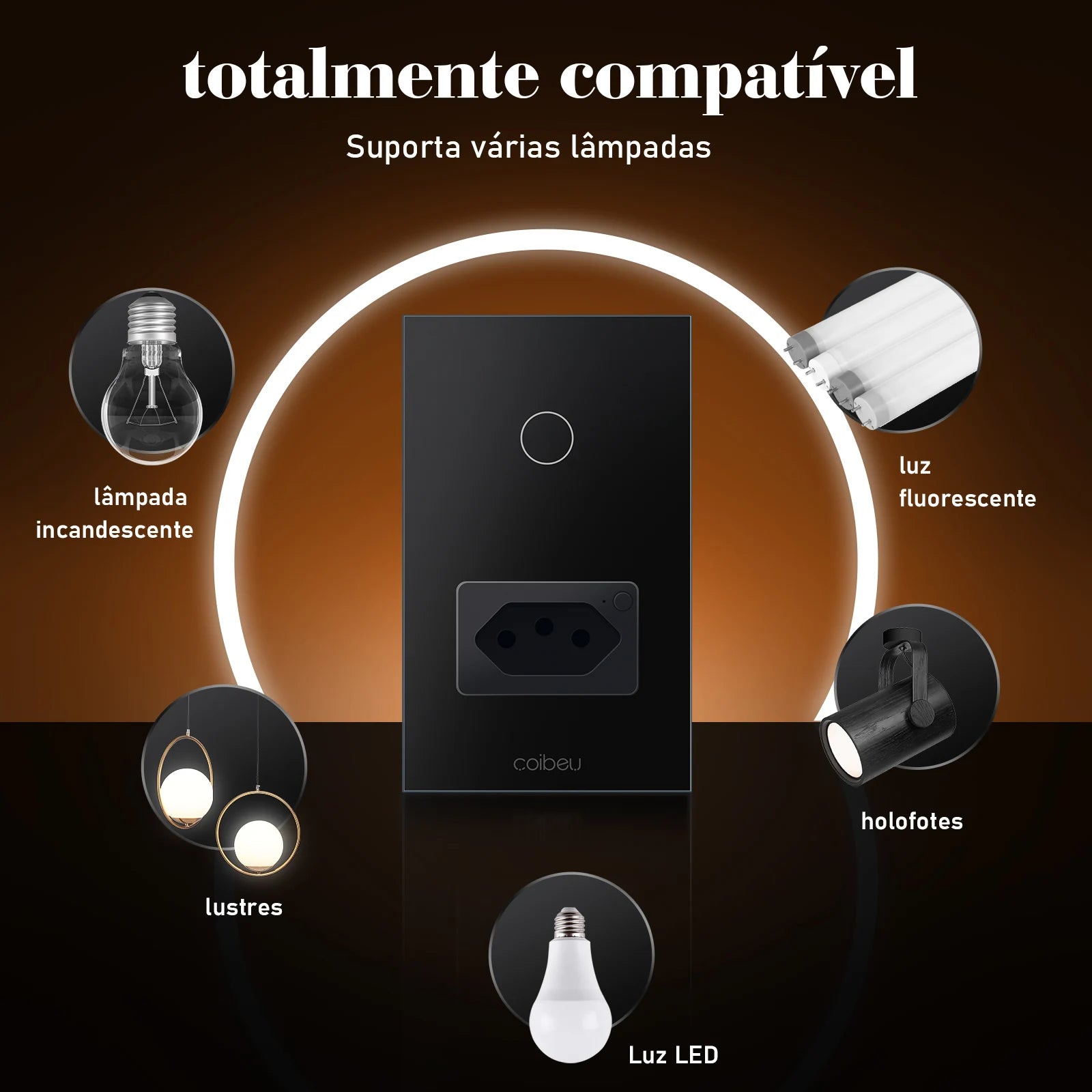 Interruptor Inteligente, Wi-Fi, Touch