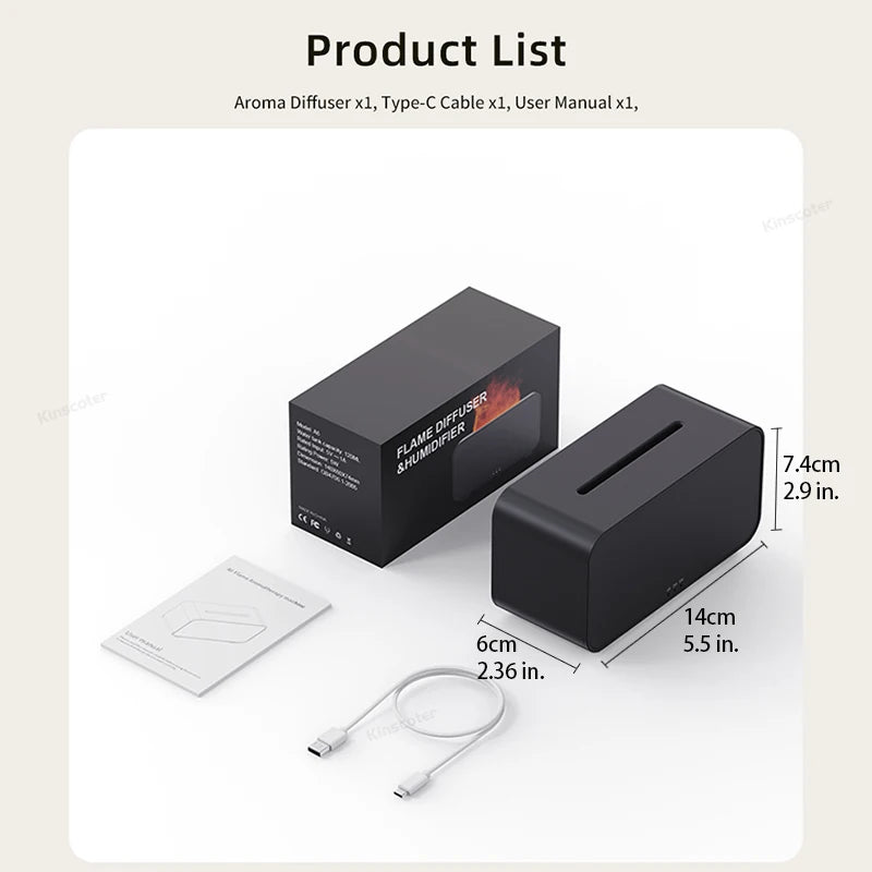Mini Difusor de Aromas & Umidificador