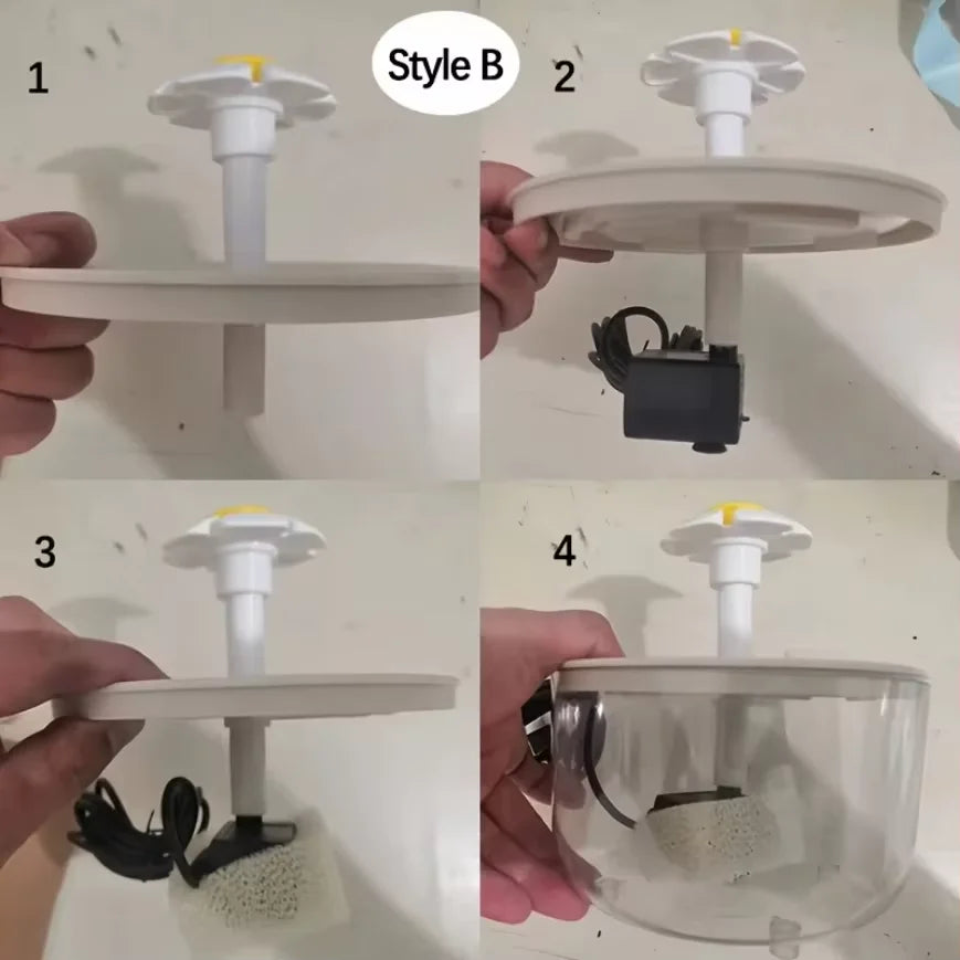 Fonte de Água Automática para Gatos