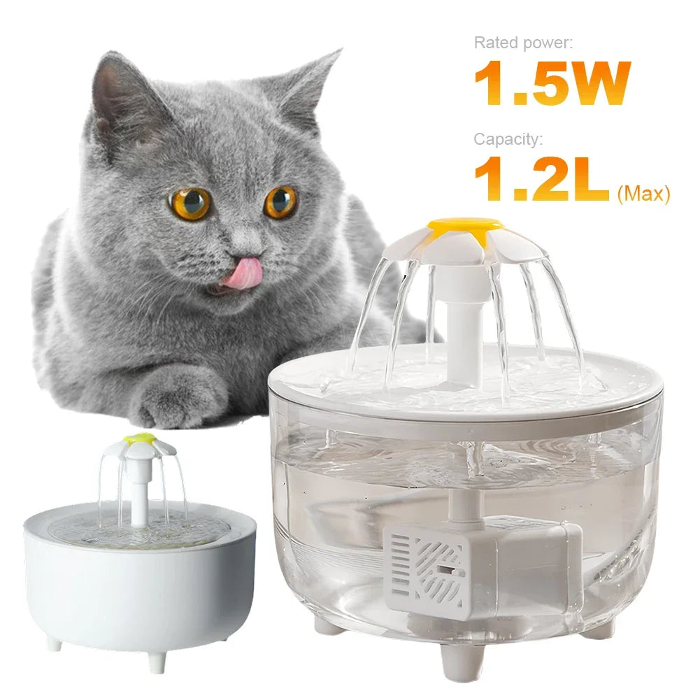 Fonte de Água Automática para Gatos