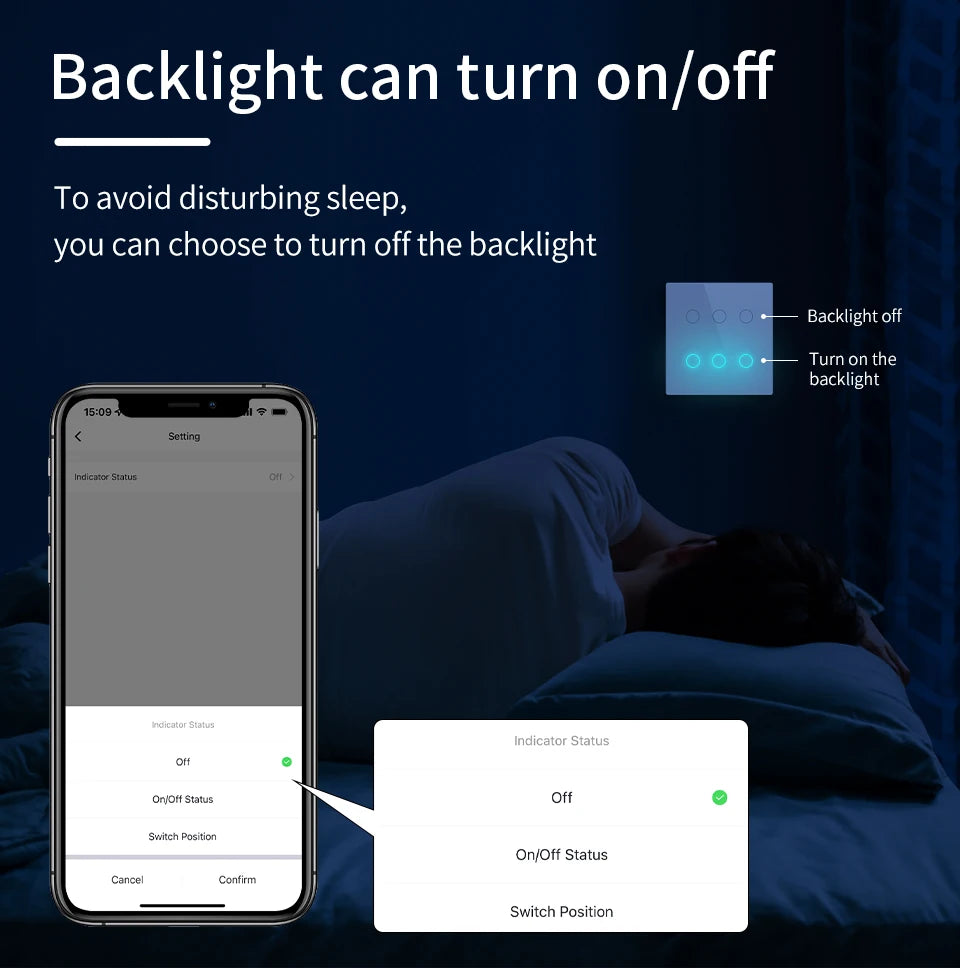 Interruptor Inteligente - Teclas Touch