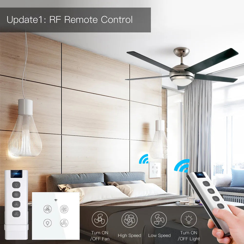 Moes WiFi + RF Smart Ceiling Fan