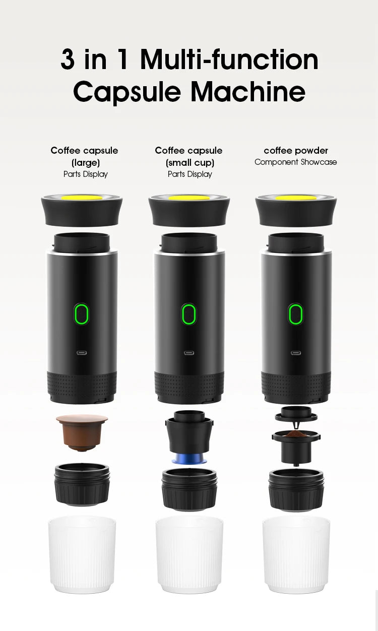 Máquina de Café Portátil 3 em 1